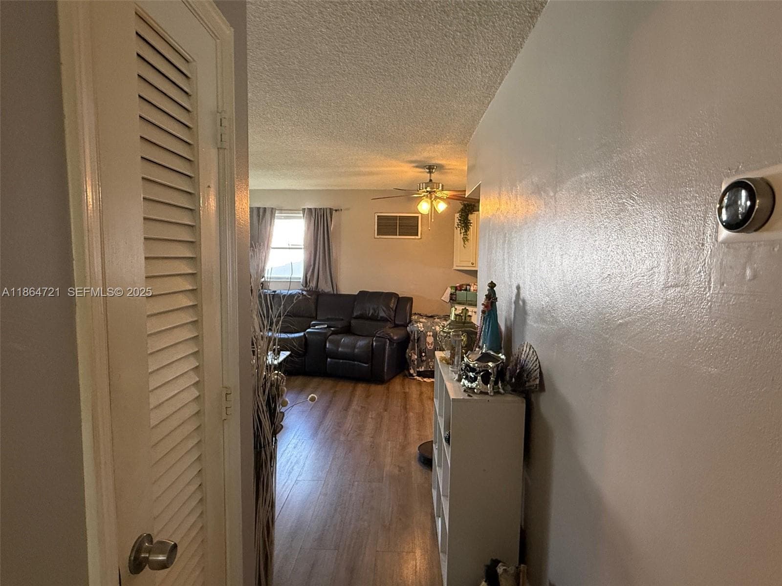 Hallway leading from the bedrooms to the main living area