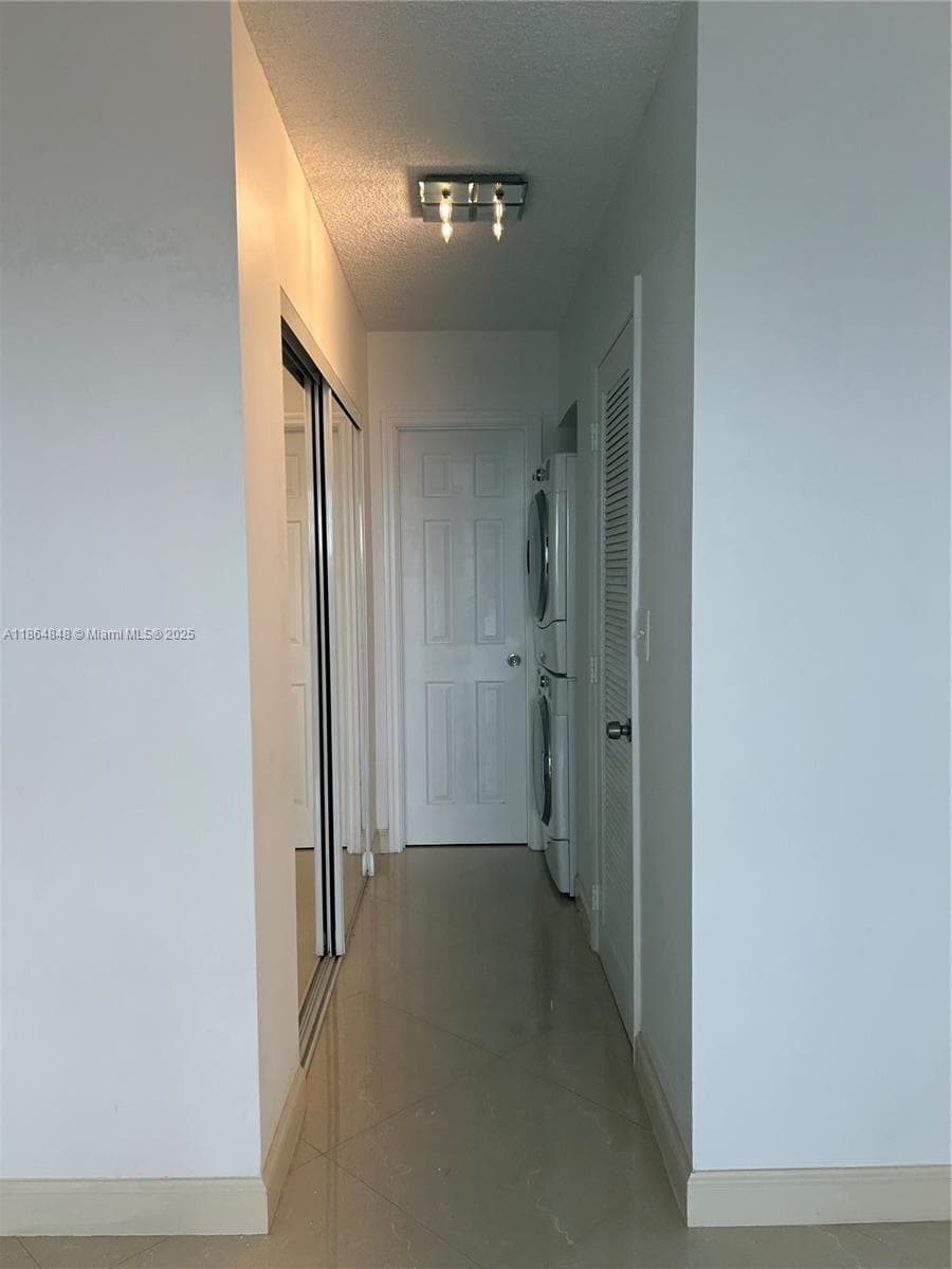 Hallway- laundry in unit