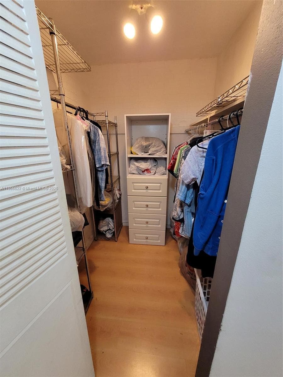 Large walk in closet