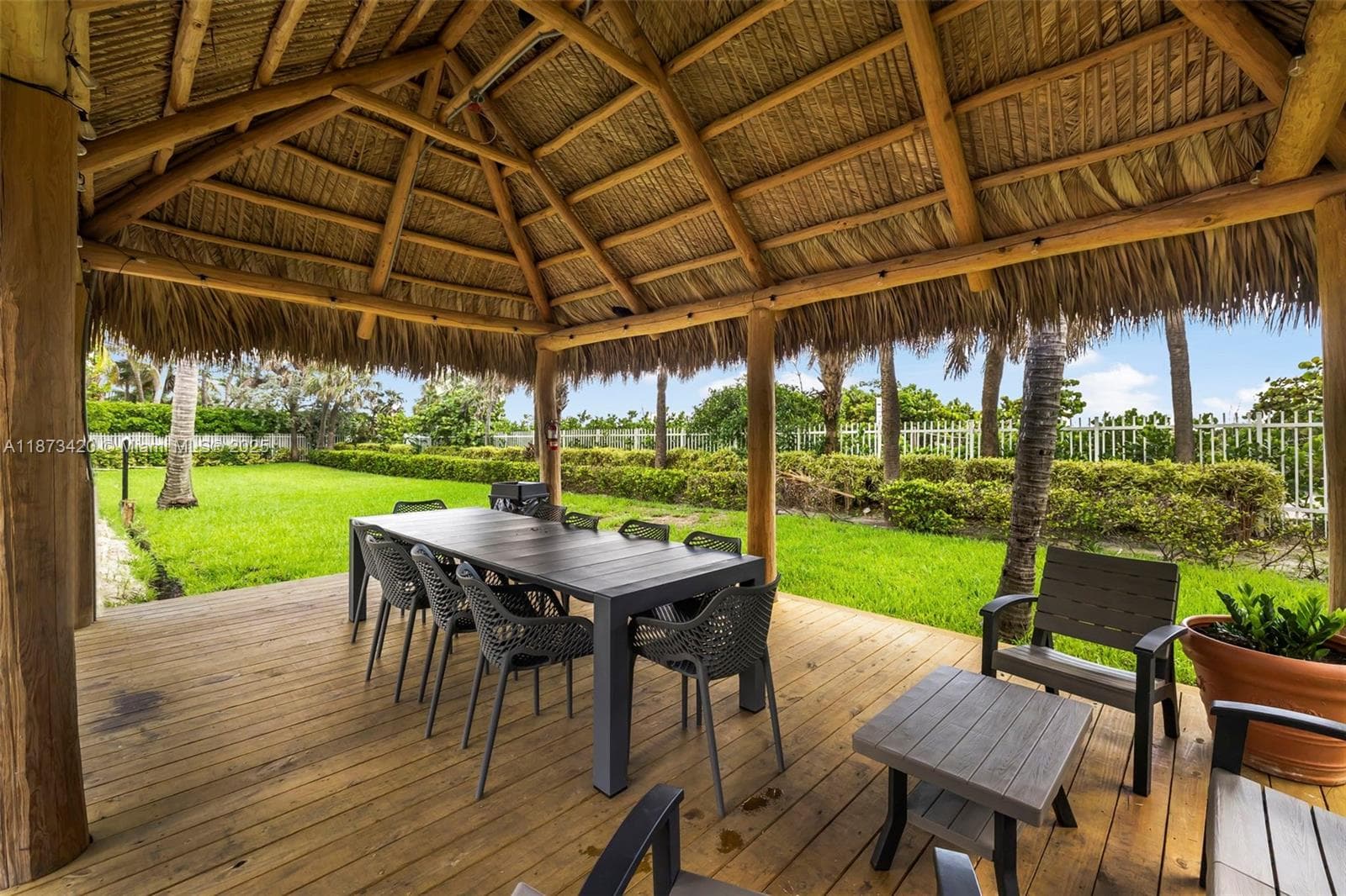 New gazebo with barbq