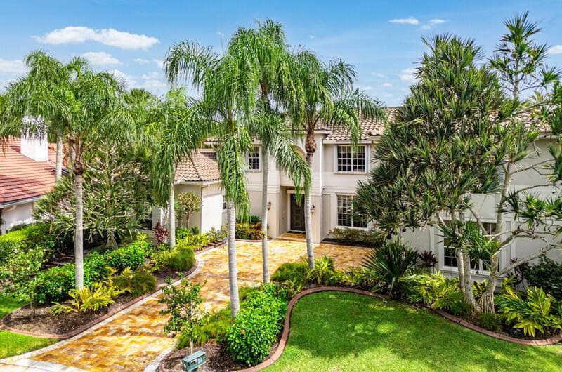 Lush landscaping