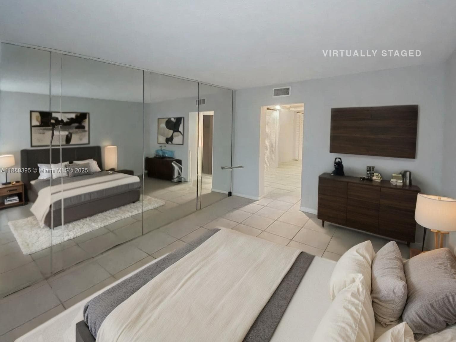 Virtually staged