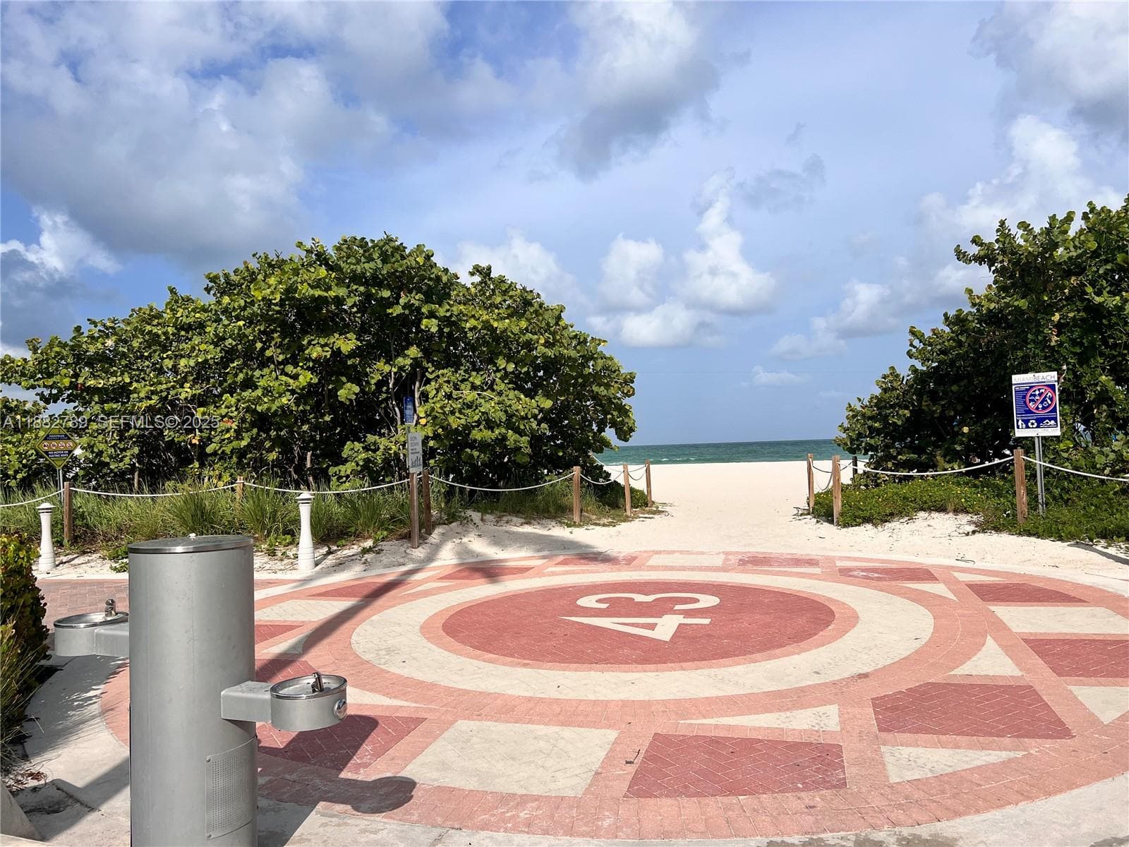 Vendome Place on the Beach with a walk pad that goes from Miami Beach to Bal Harbour Beach for biking or exercising with your friends or family!