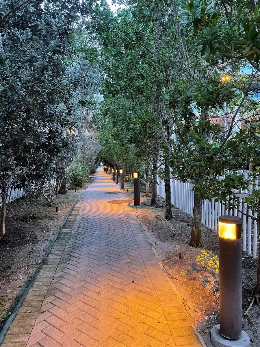 Boardwalk across the street
