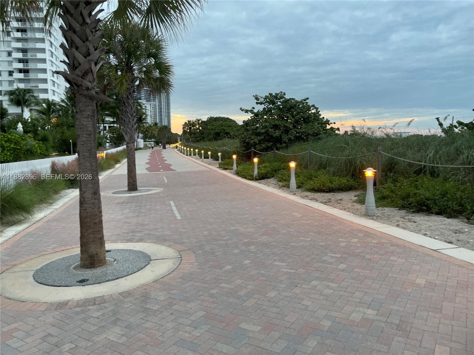 Boardwalk across the street