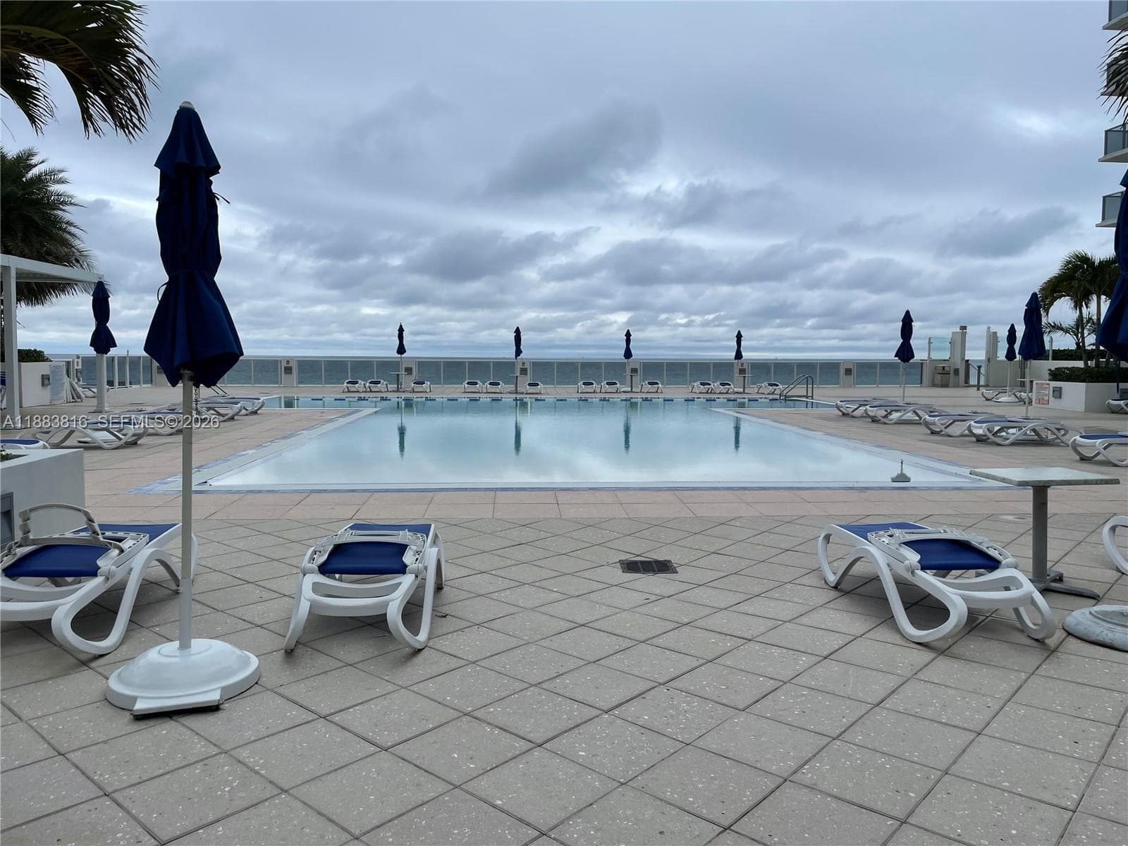Pool View from the Balcony