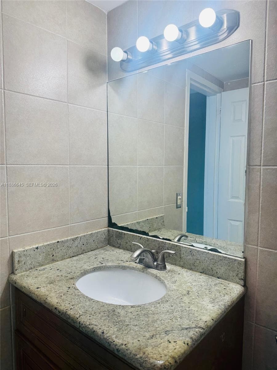 Second Bathroom Face Basin with Solid Counter
