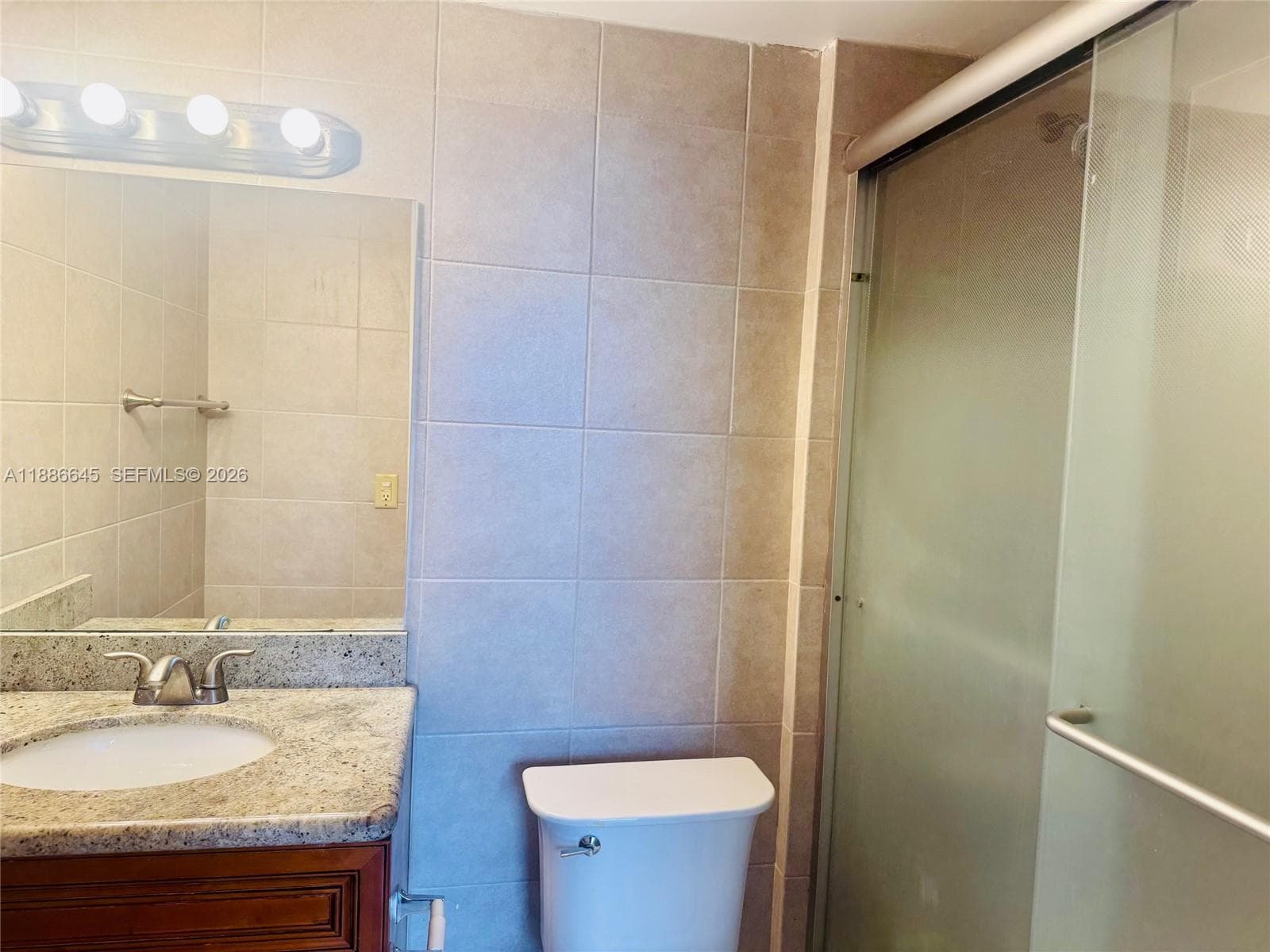 Master Bath with Glass Enclosed Shower