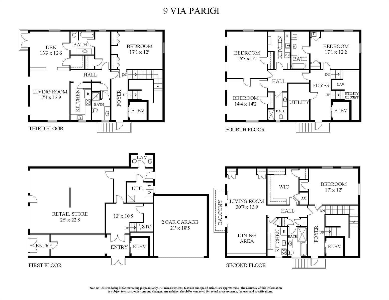 Floor Plan Via Parigi