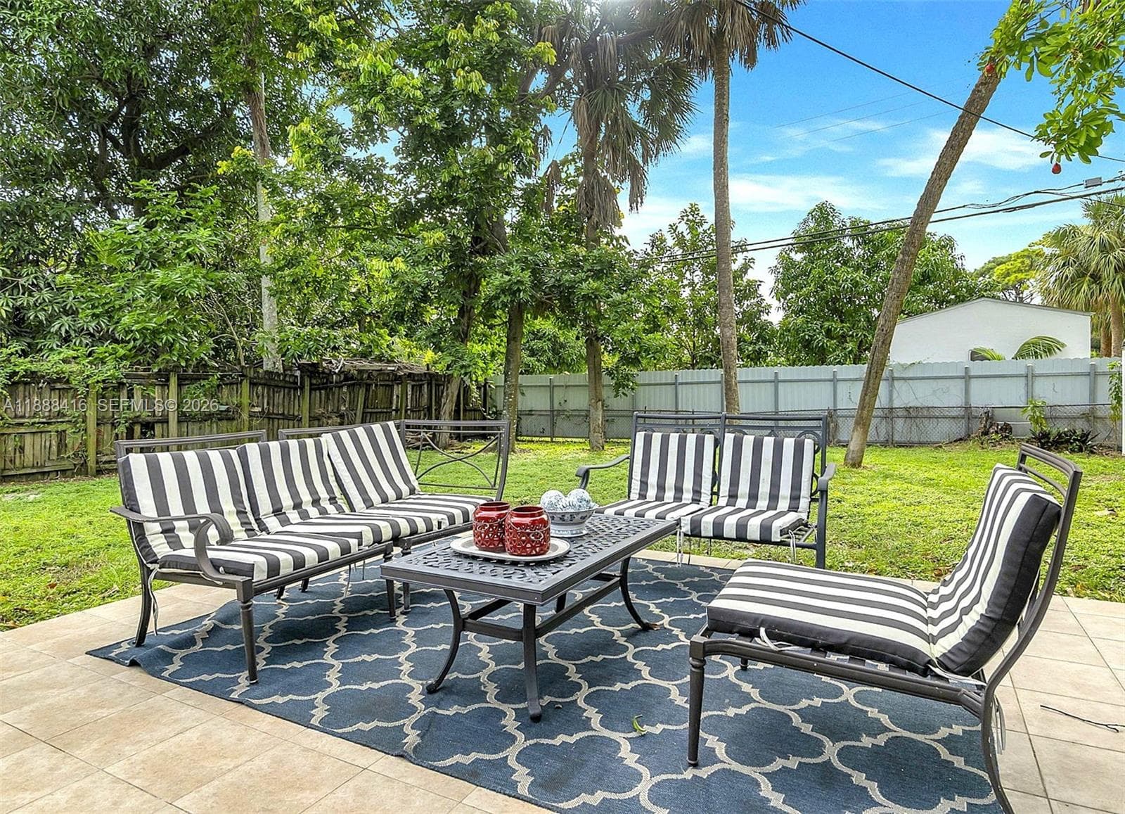 Open air patio