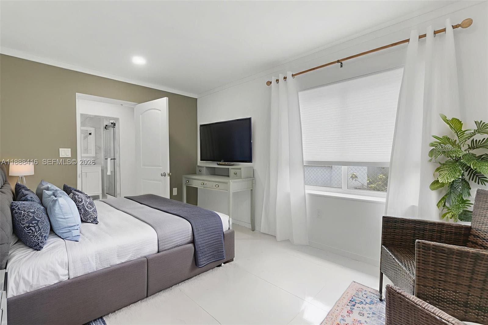 Bedroom 3 Staged with full bed