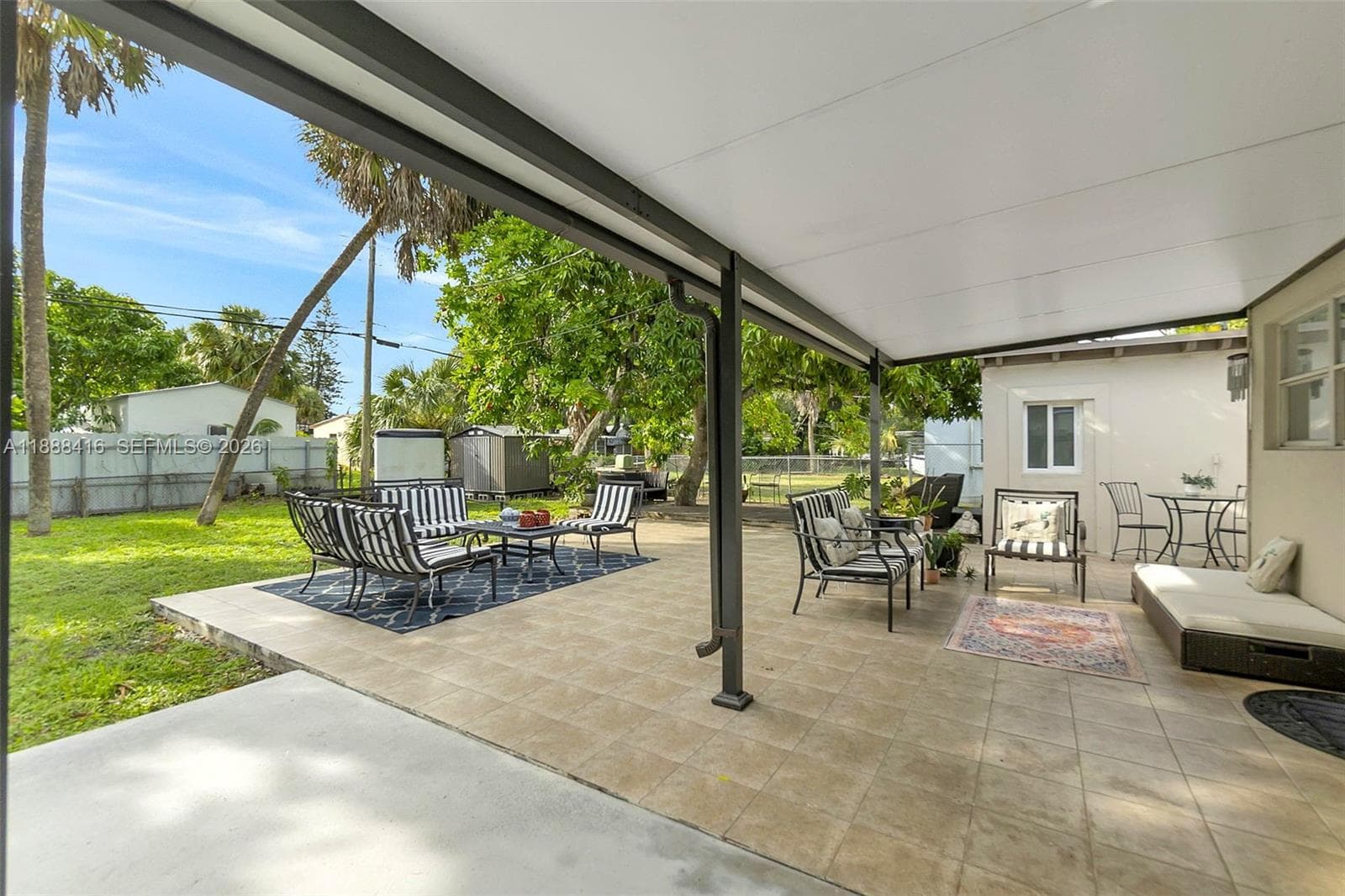 Pergola and patio