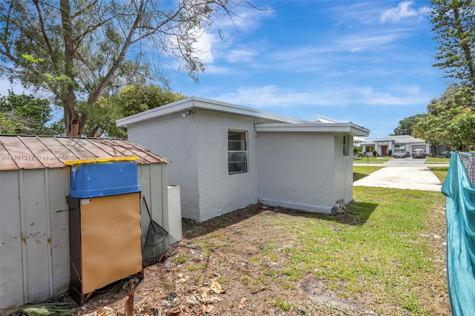 Outdoor shed for extra storage