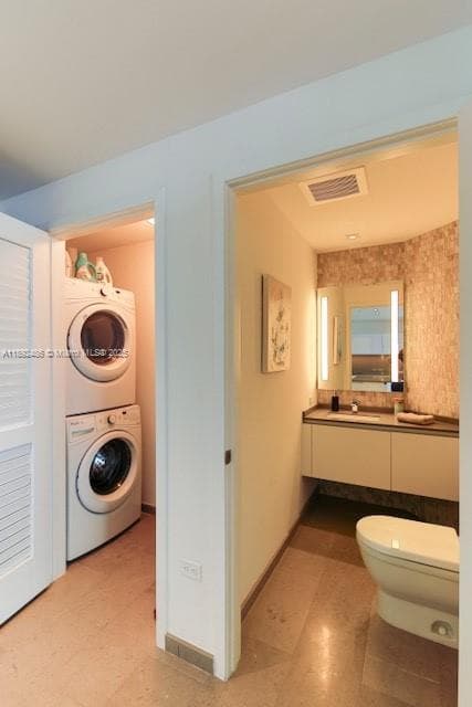 W/D and 1/2 Bath