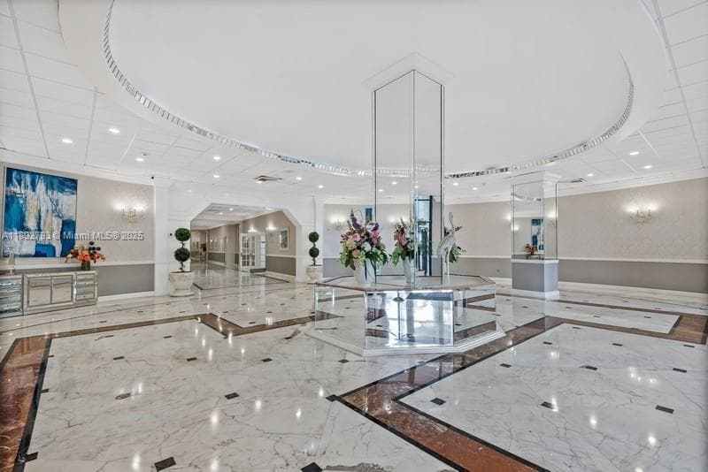 Resort style lobby
