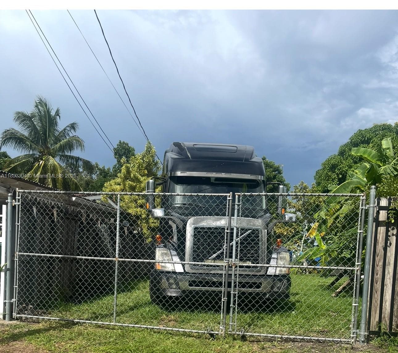 additional double fence in backyard
