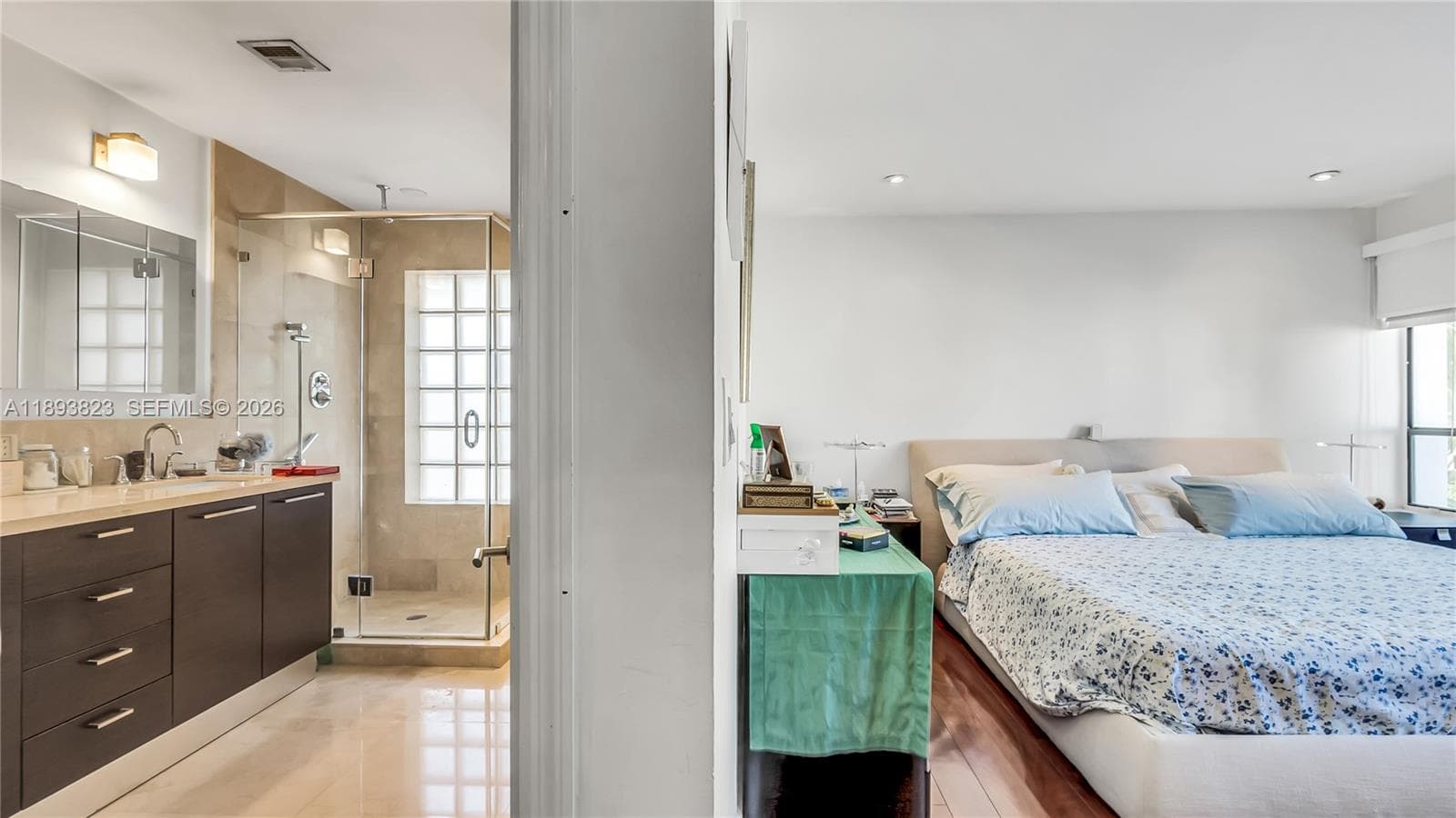master bathroom/bedroom