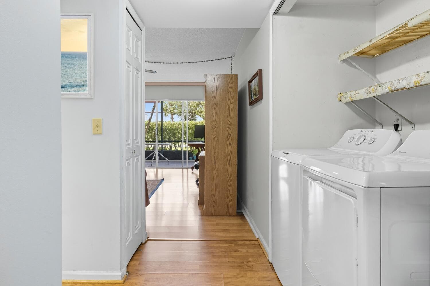 Hallway/laundry closet