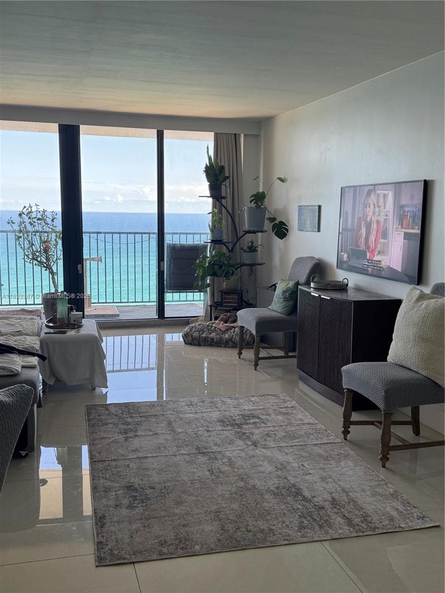 Waterfront living room