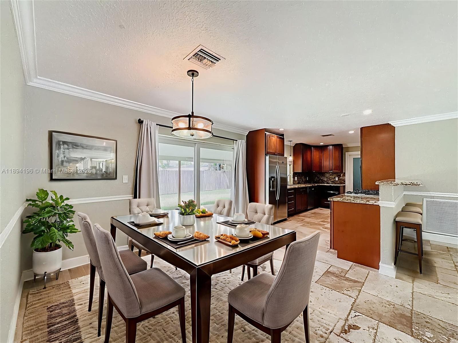 Dining Area is virtually staged.