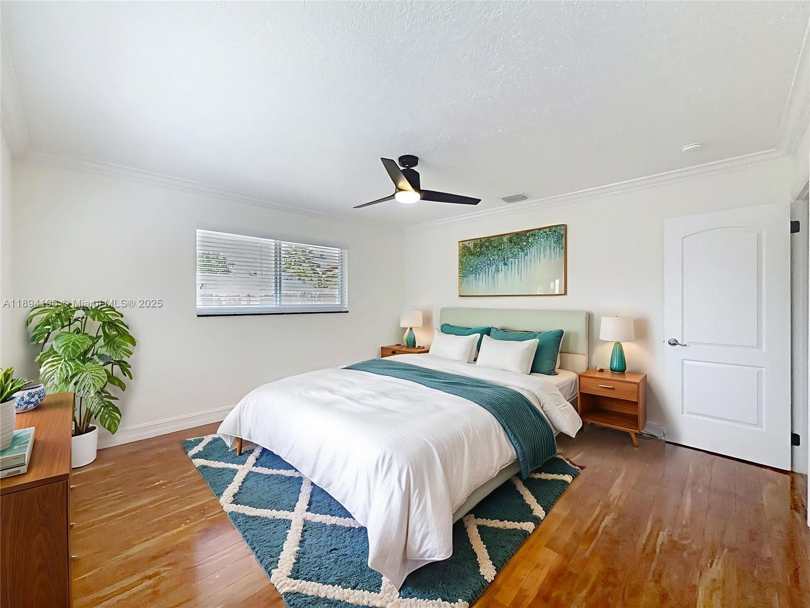 Primary Bedroom is virtually staged.