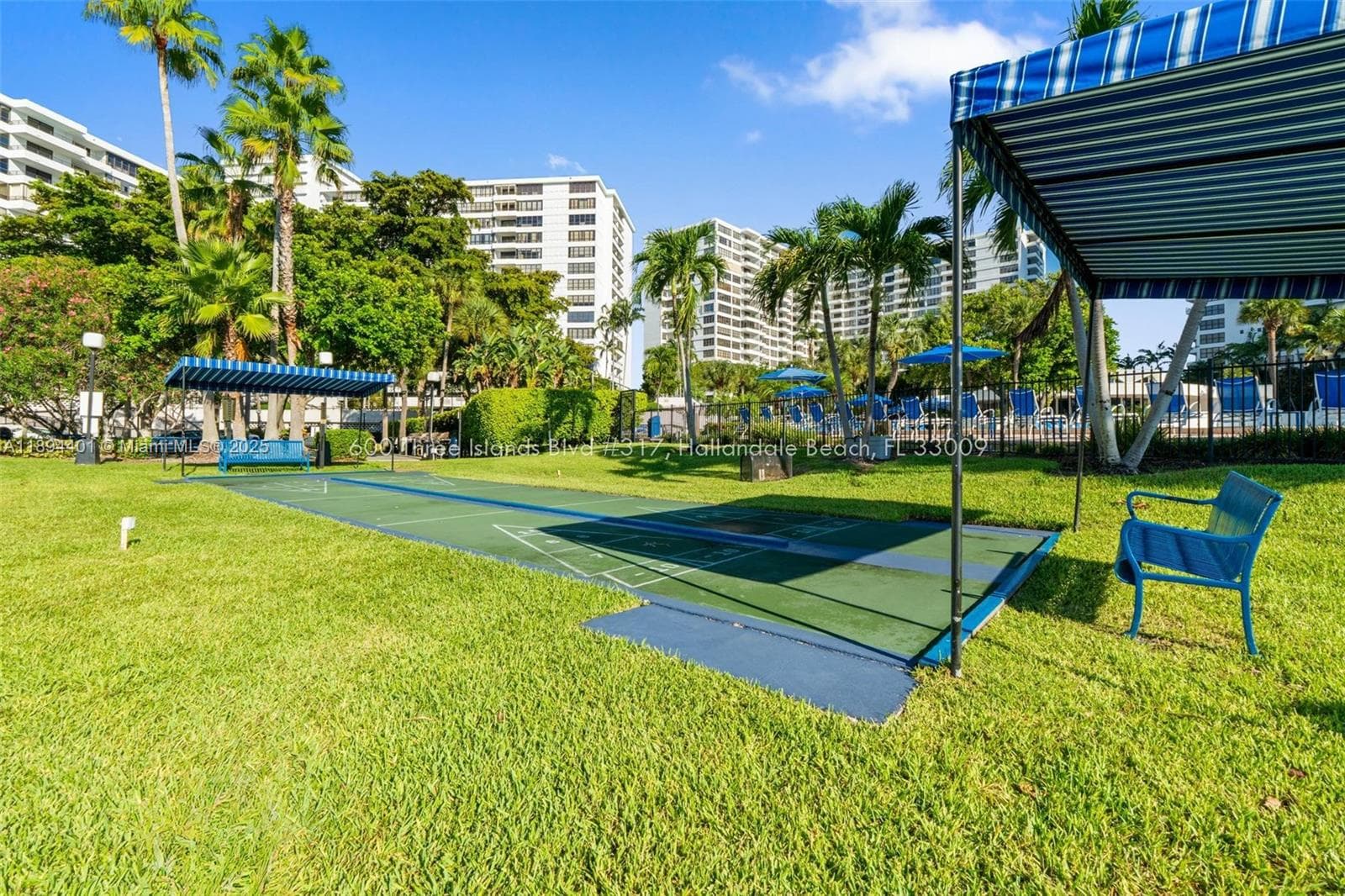 Shuffleboard courts