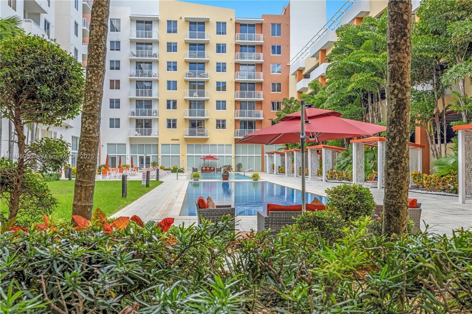 lovely, serene pool view from property