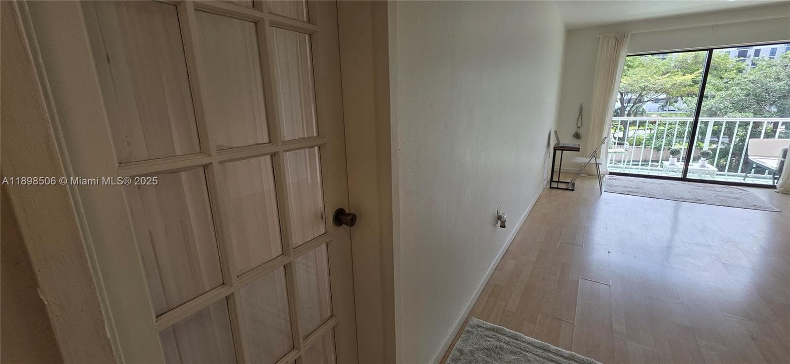 Master Bedroom door to living