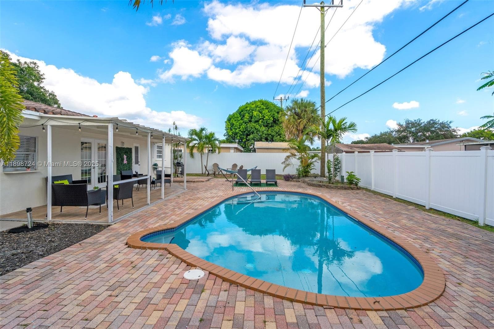 Backyard area