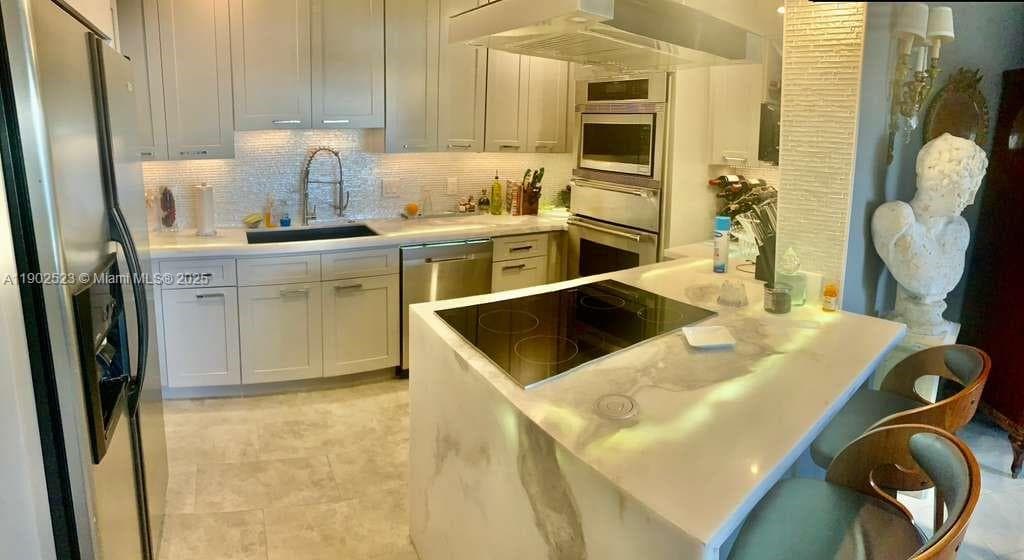 Light up stone counters
