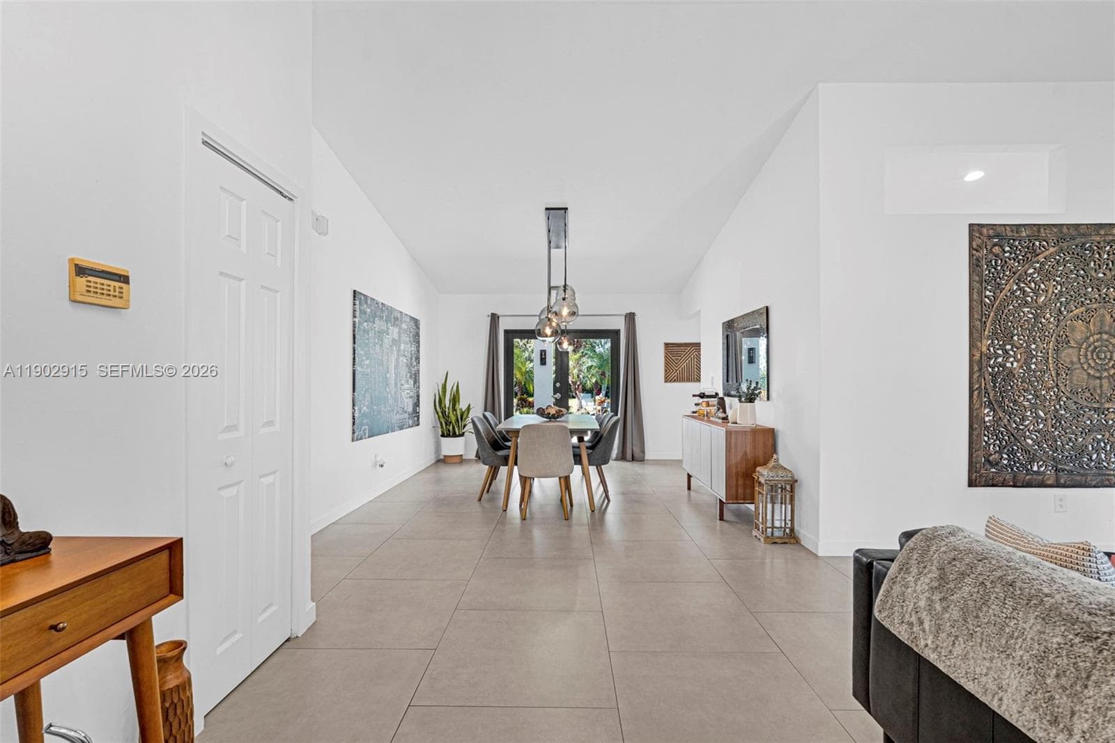 Entry to Dining and Living