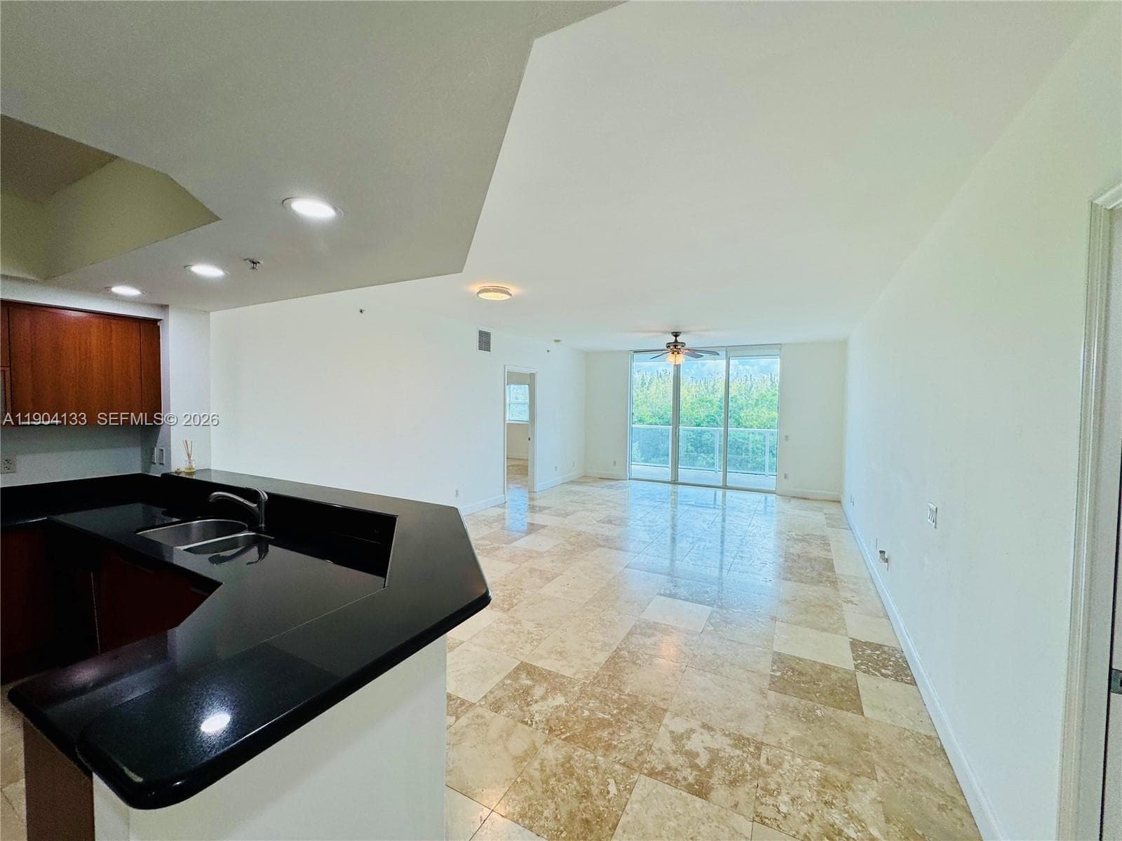 Bright and open living & dining area