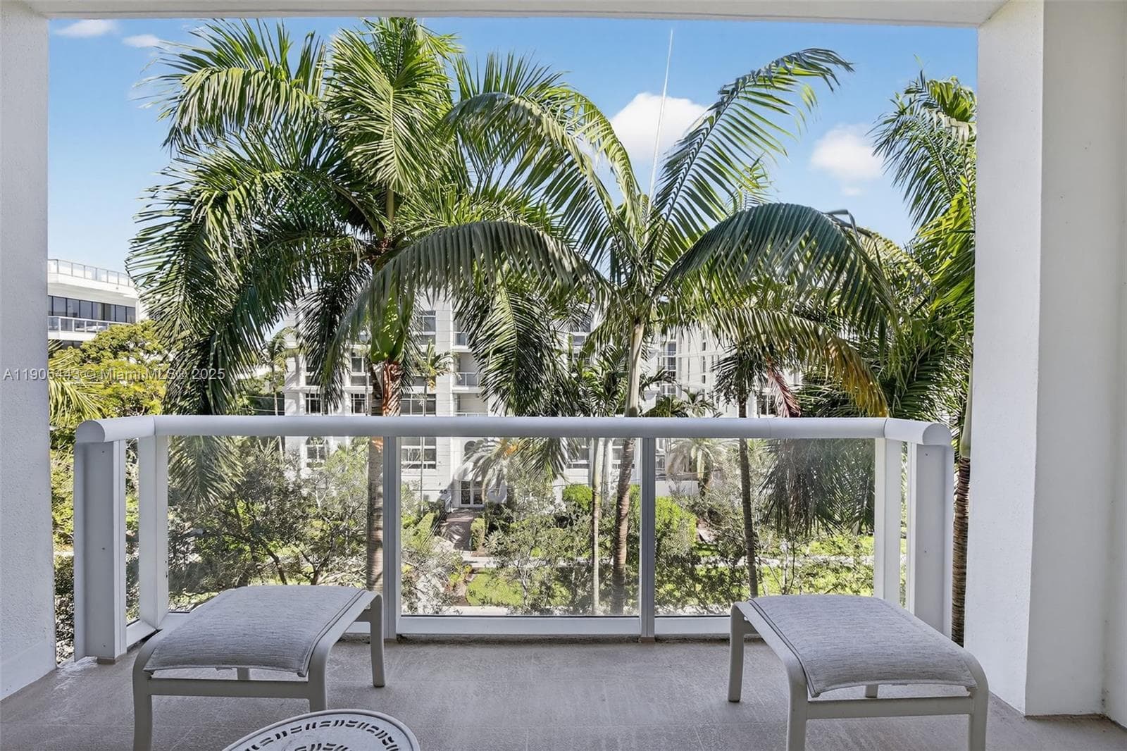 East facing balcony