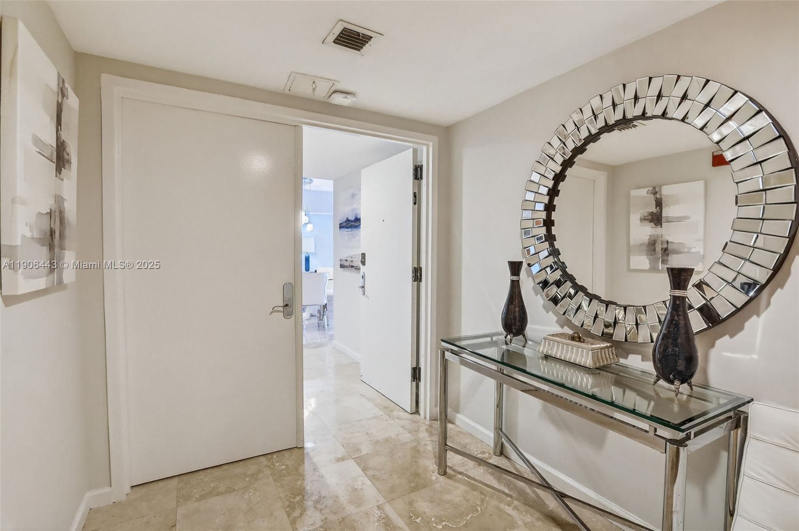 foyer opening to unit