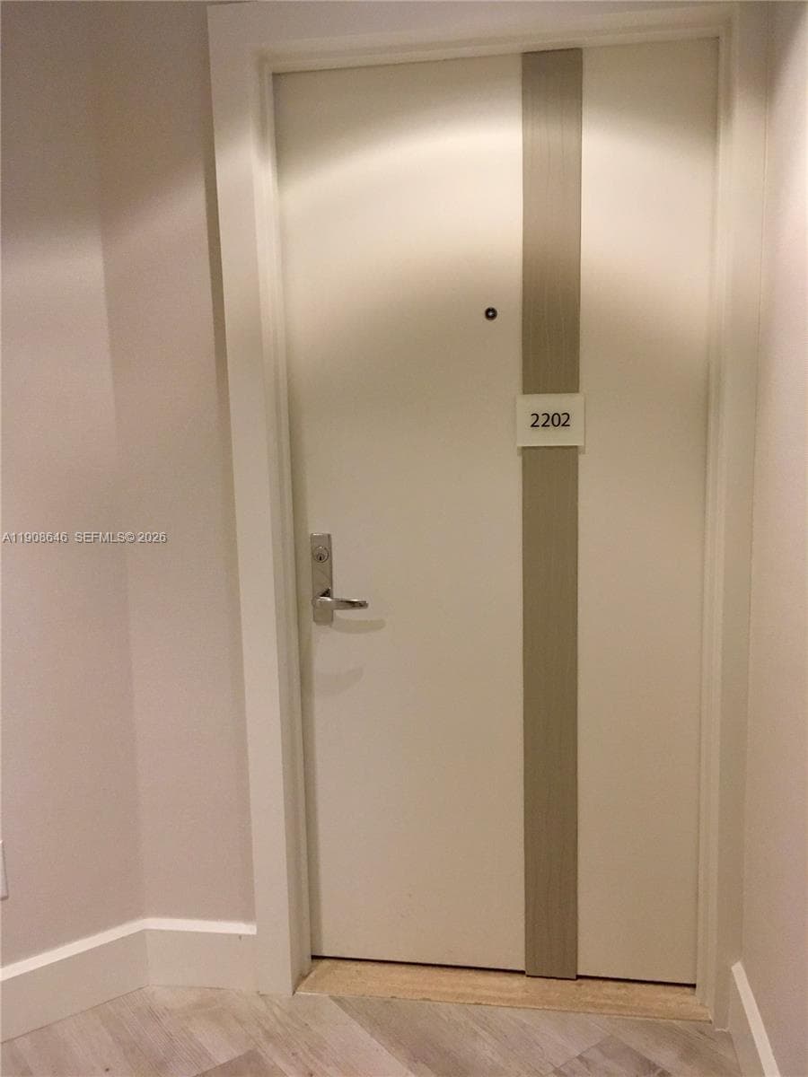 Apartment entrance door