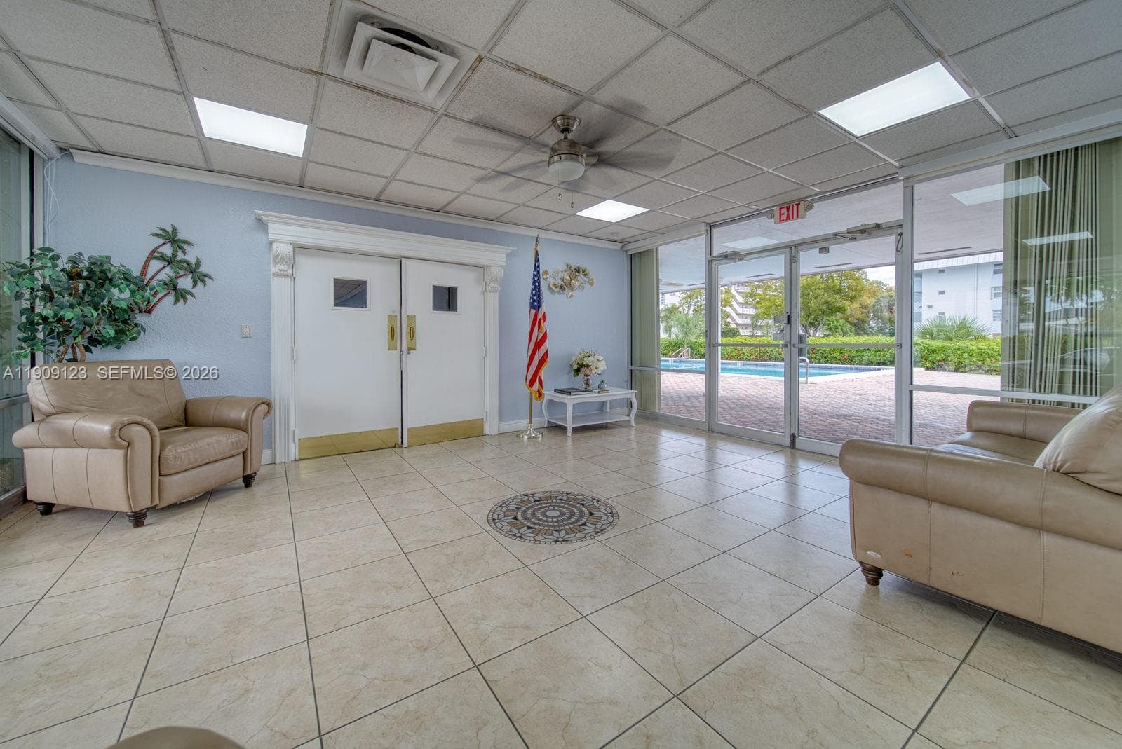 Inviting lobby offering a welcoming entrance and comfortable seating area.
