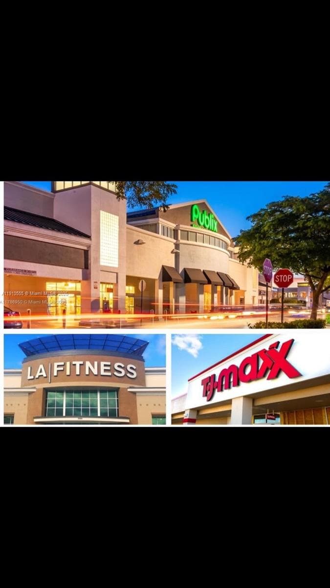 Shopping center near