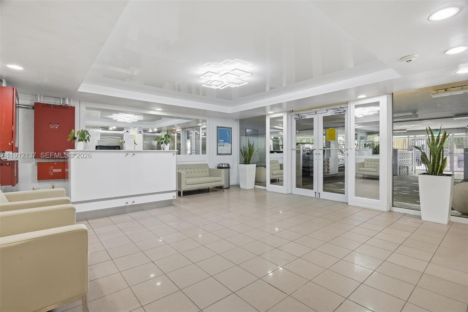 The welcoming lobby combines modern elegance with peace of mind. Bright and spacious,with strategically placed security cameras ensure a safe and monitored environment at all times, while controlled access enhances privacy and convenience. Designed for both comfort and security, this stylish lobby reflects the building’s commitment to quality living in the heart of South Beach.
