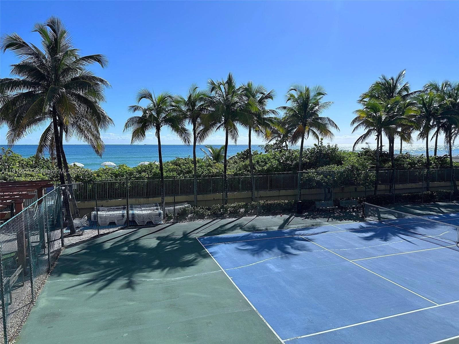 Watch your kids play tennis from balcony seats