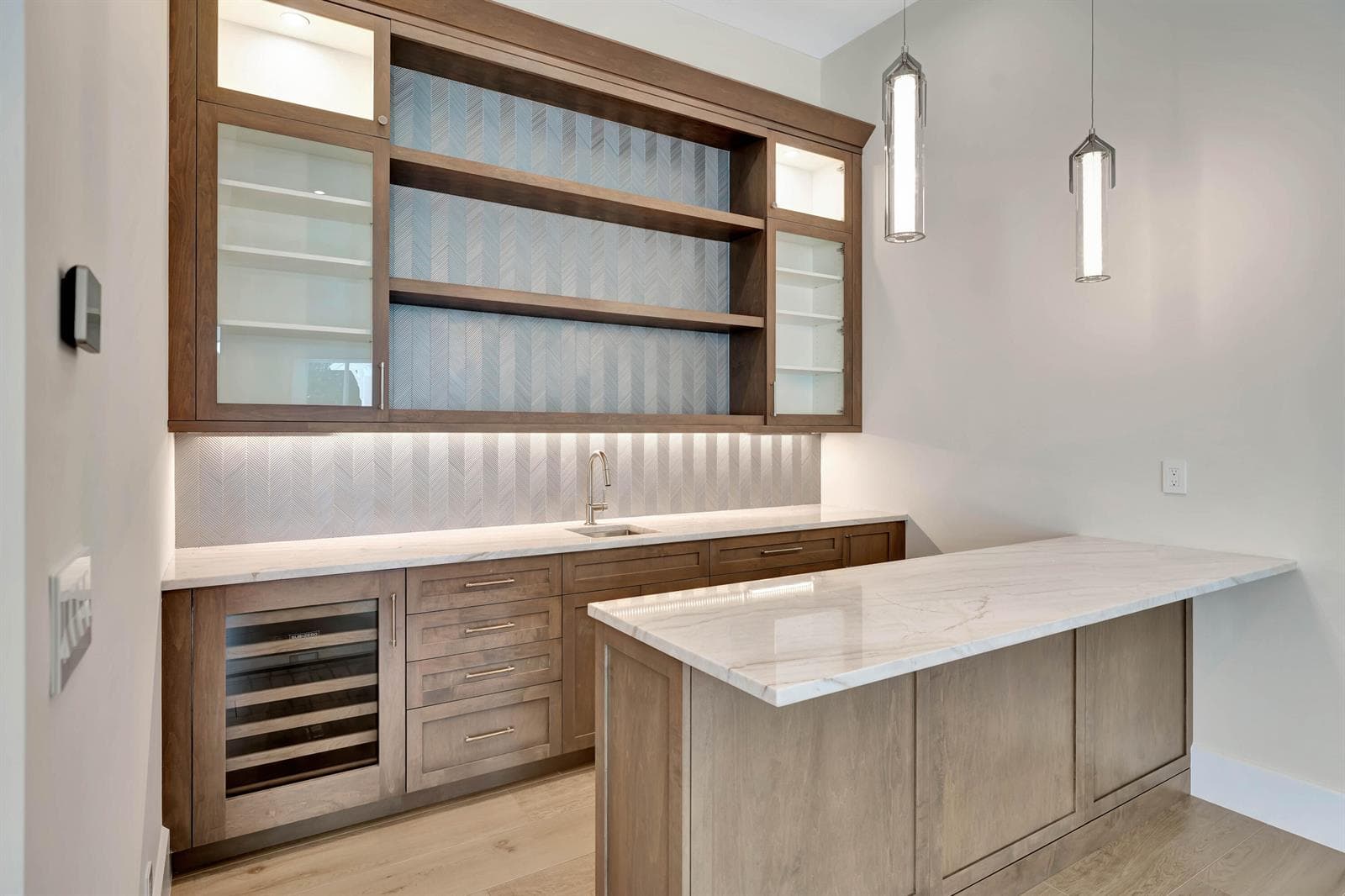 Custom Cabinetry & Quartzite Tops