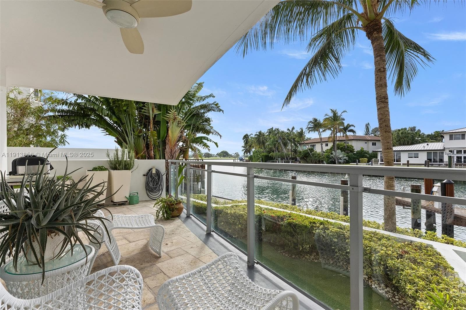 One of 3 large waterfront sitting areas to sit and relax with a book and a glass of wine.