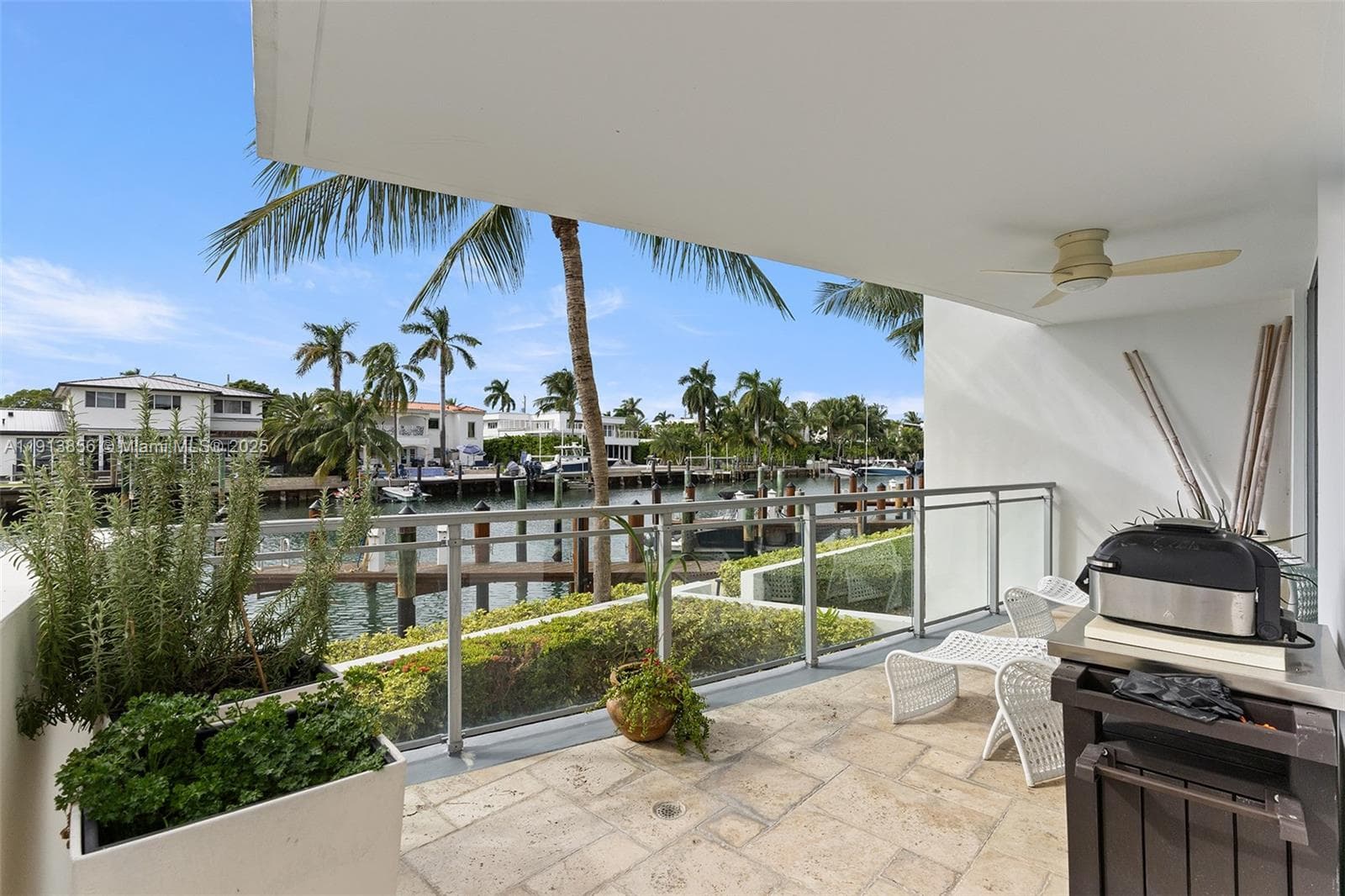 Waterfront patio