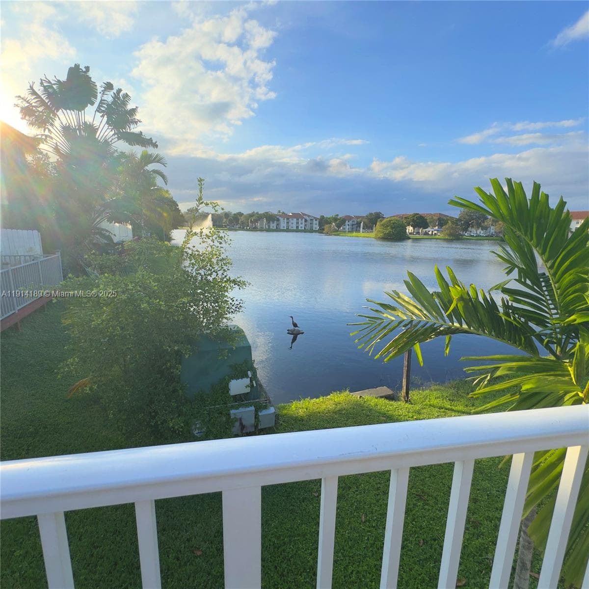Lake view from community pool