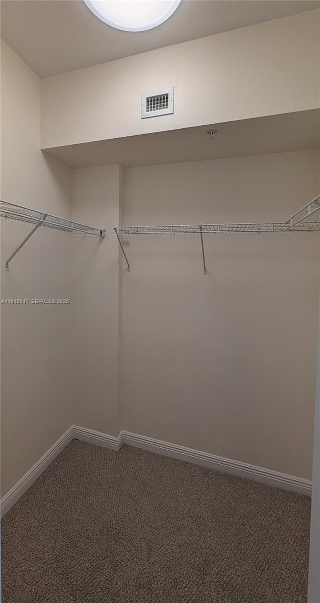 one of 2 walking closets next to the master bedroom