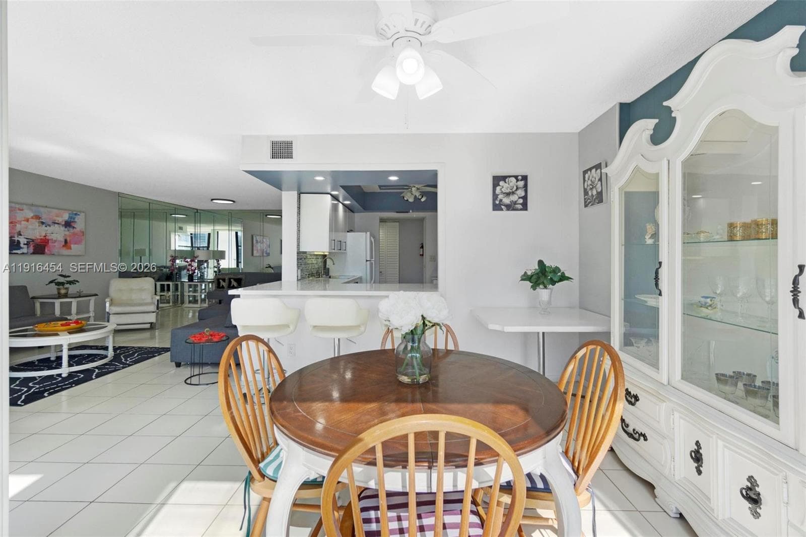 Updated main bathroom with shower/tub combination. - Oceanview Park Condominium, Three Islands, Hallandale Beach, FL 33009. 1000 Parkview Drive, Unit #518.