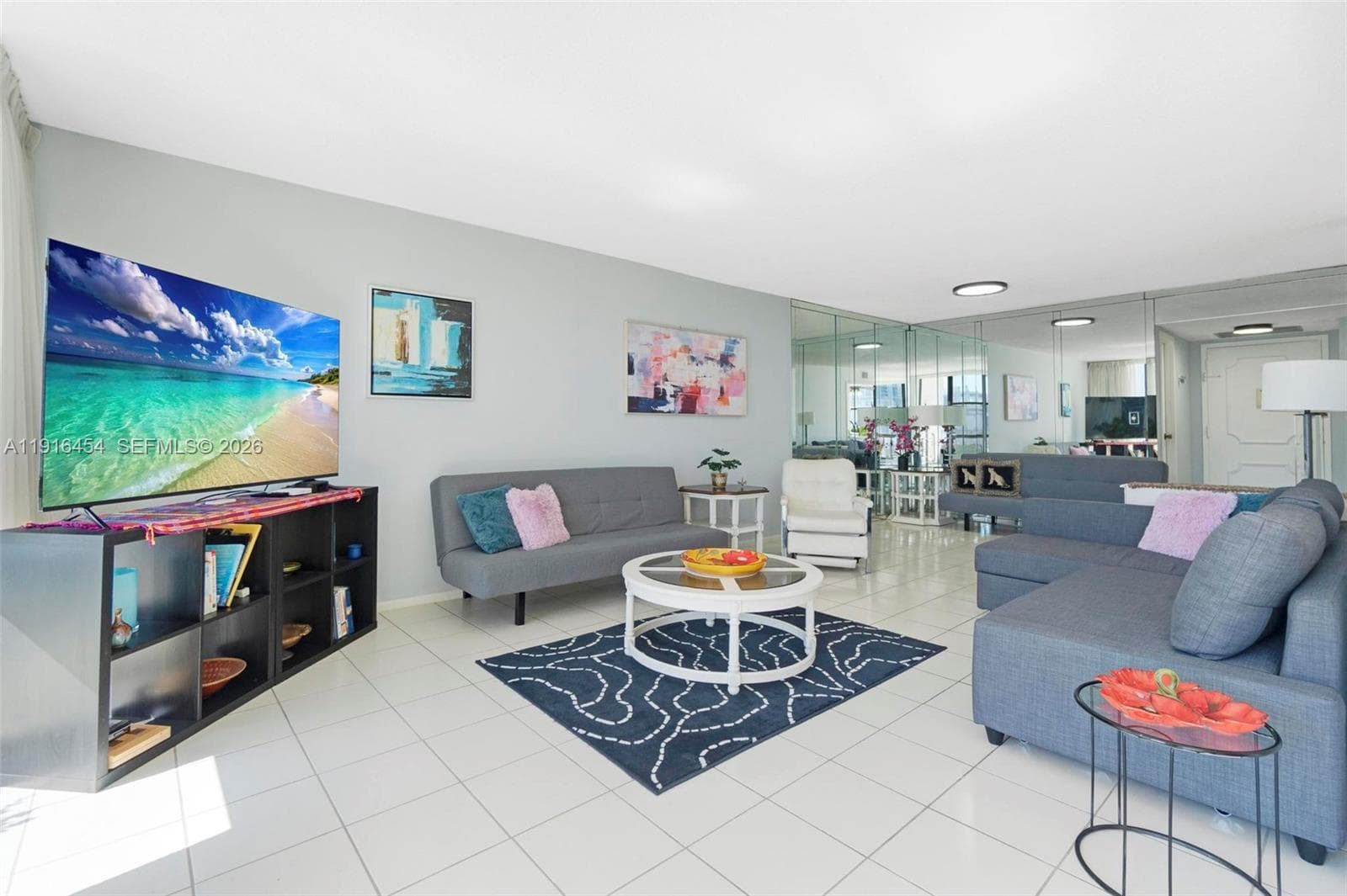 Inviting bedroom with a huge walk-in closet! - Oceanview Park Condominium, Three Islands, Hallandale Beach, FL 33009. 1000 Parkview Drive, Unit #518.