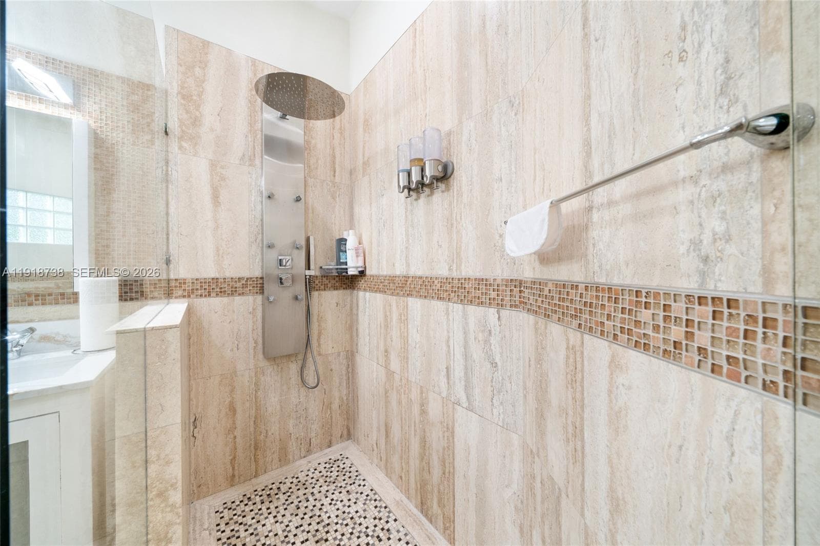Master shower