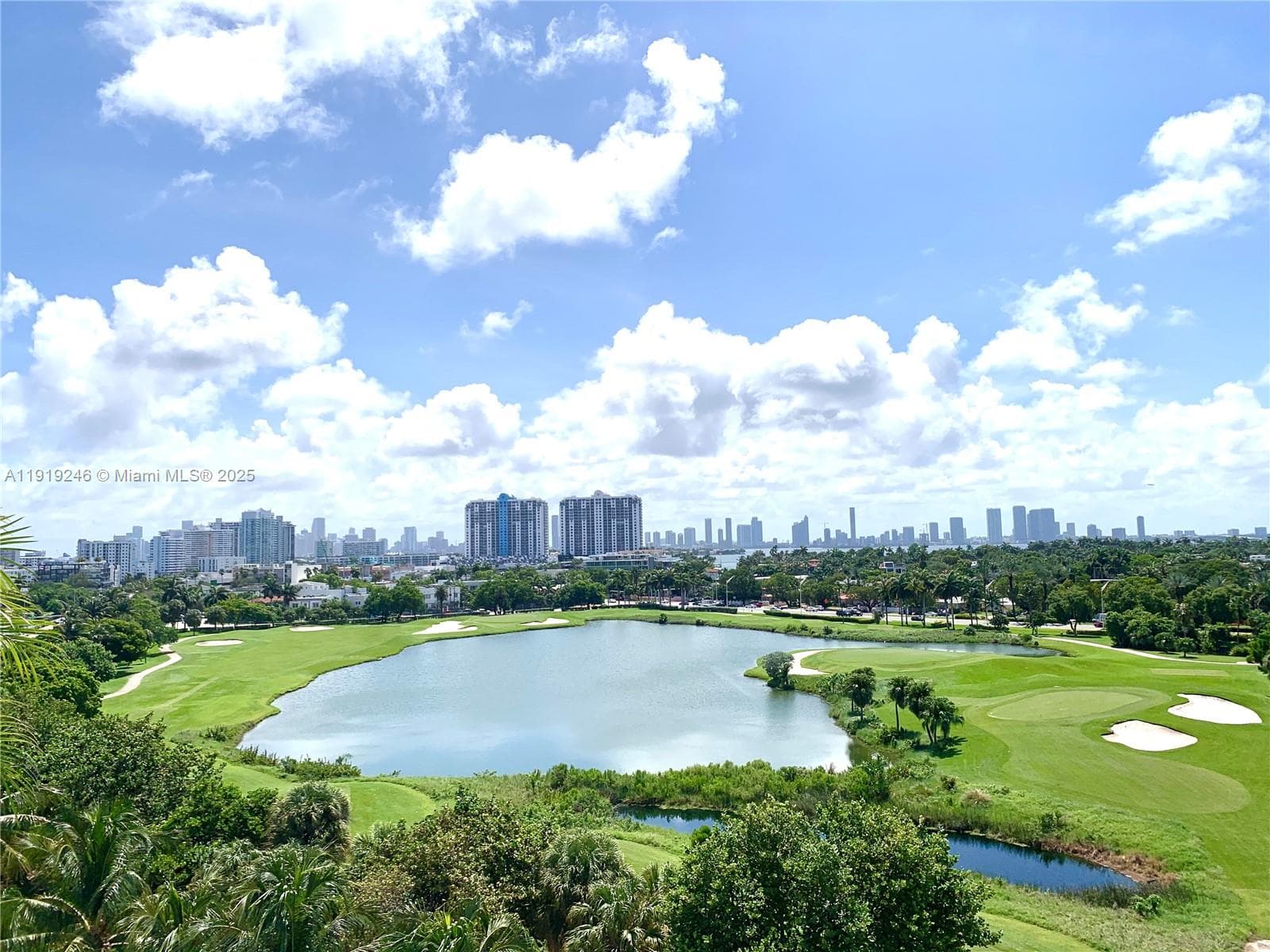 Miami Beach Golf Club across the street
