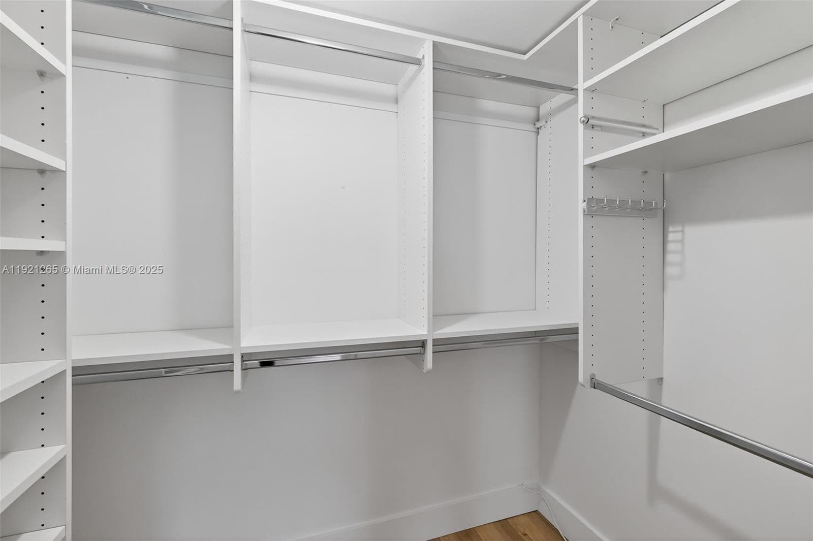 Walk in closet with built-ins