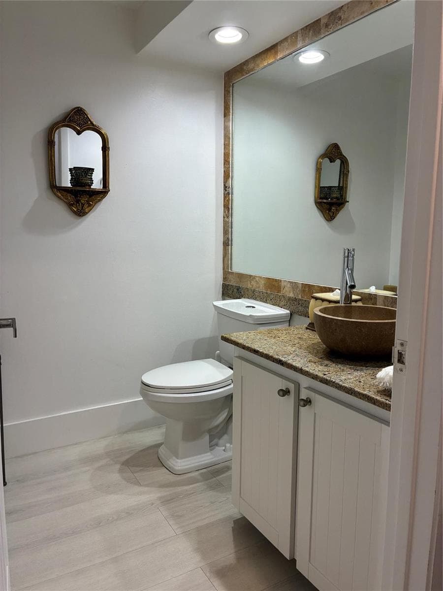downstairs powder room